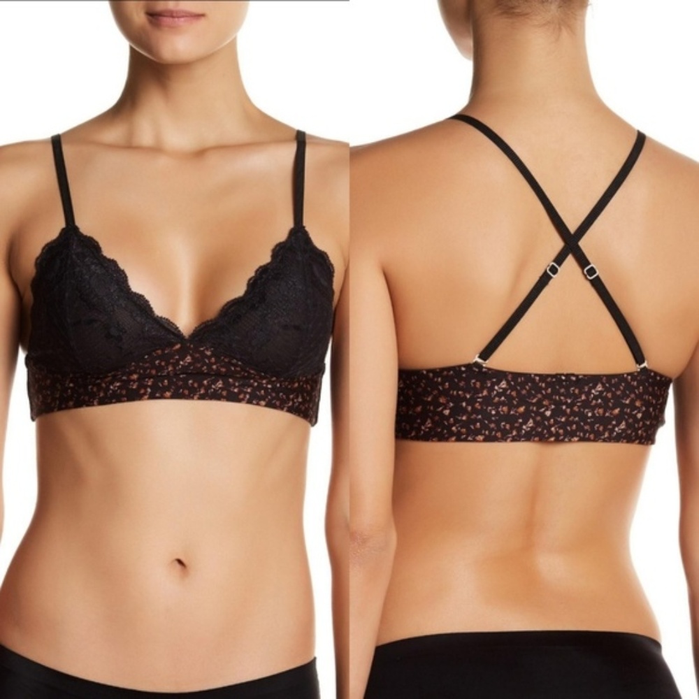 FREE PEOPLE Hold The Line Black Combo Bralette